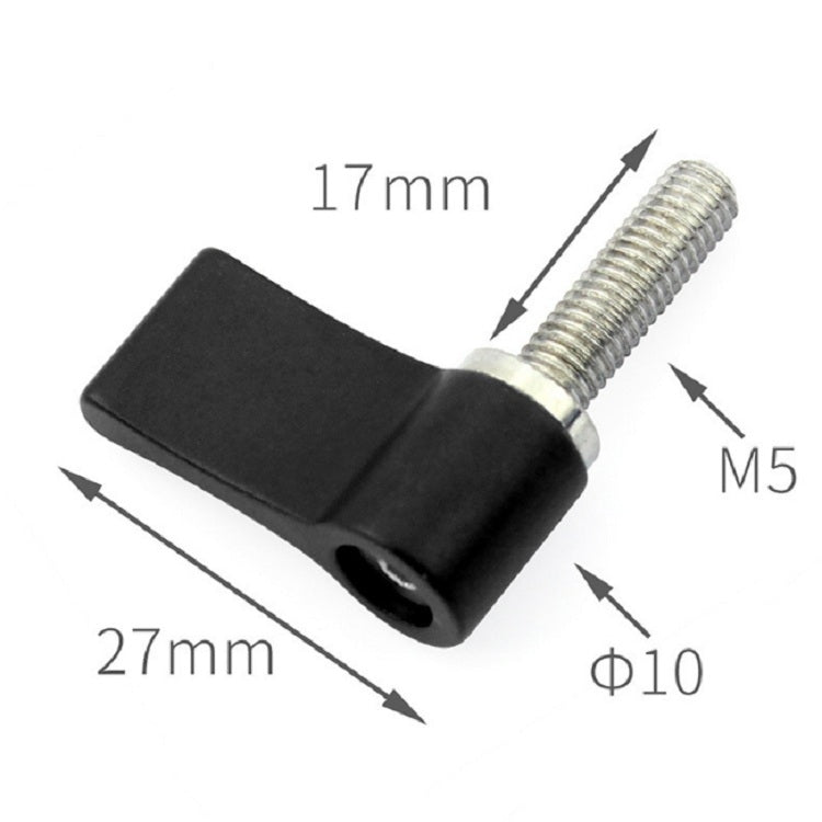 Aluminum Alloy Fixing Screw Action Camera Positioning Locking Hand Screw Accessories, Size:M5x17mm