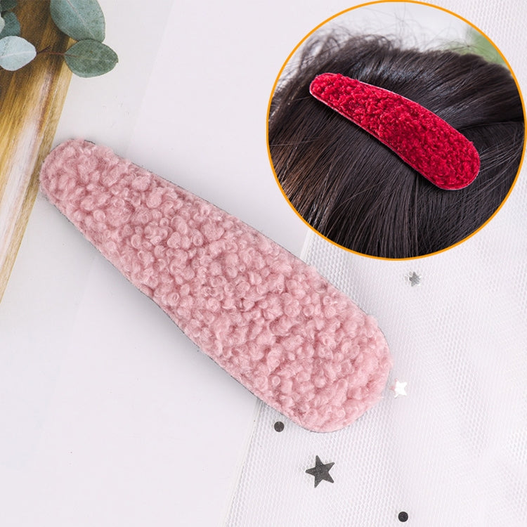 Simple Girl Lamb Plush BB Clip Hair Accessories