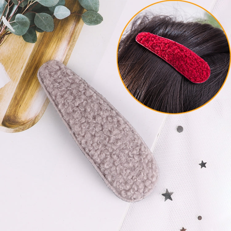 Simple Girl Lamb Plush BB Clip Hair Accessories