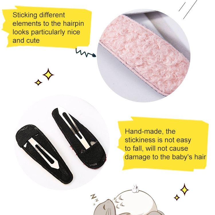 Simple Girl Lamb Plush BB Clip Hair Accessories