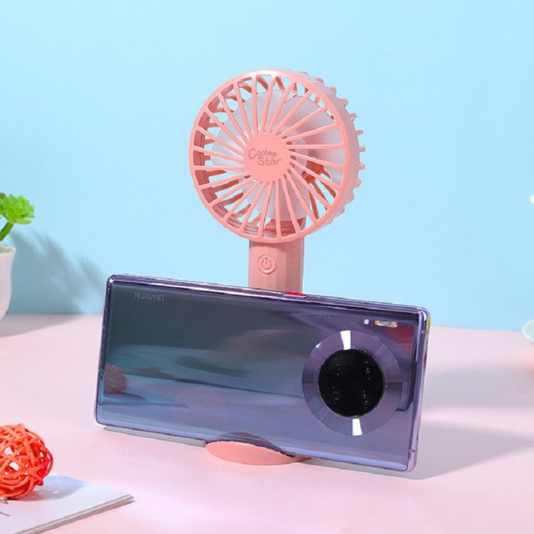 Mobile Phone Holder Desktop Fan USB Charging Handheld Fan(Color Random Delivery)
