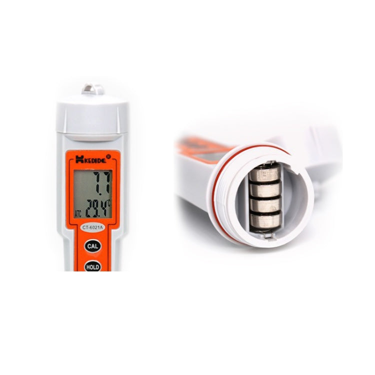 Kedida CT6021A PH + Temp Meter Portable LCD Digital Water Testing Measurement Pen