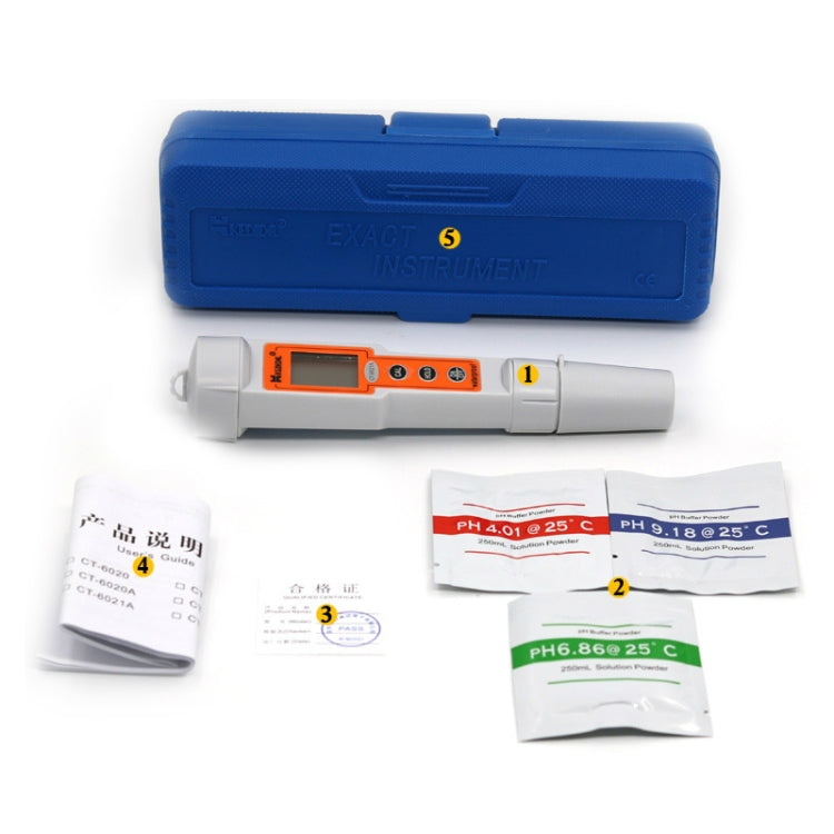 Kedida CT6821 PH + ORP + Temp Meter Portable LCD Digital Water Testing Measurement Pen
