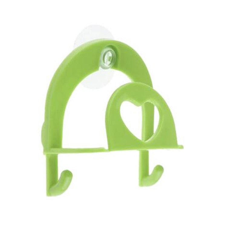 10 PCS Kitchen Heart Shape Suction Cup Sink Drain Sponge Storage Rack Sink Soap Drain Rack