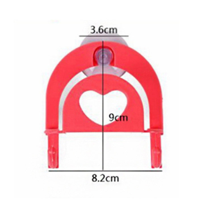10 PCS Kitchen Heart Shape Suction Cup Sink Drain Sponge Storage Rack Sink Soap Drain Rack