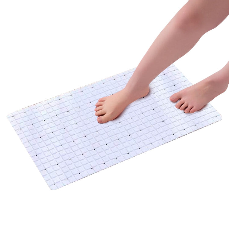 PVC Anti Slip Toilet Bathroom Suction Sucker Bath Mats Carpet, Size: 71x40CM