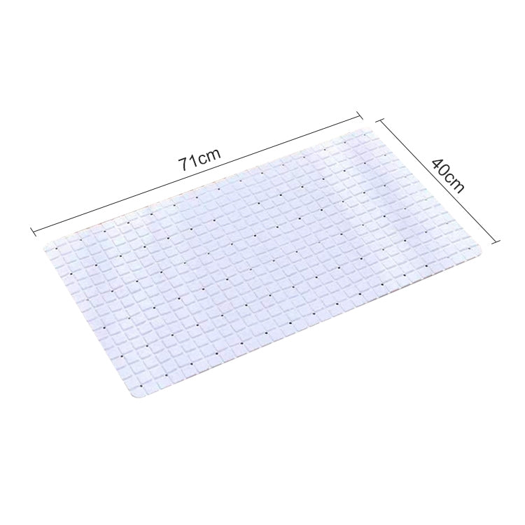 PVC Anti Slip Toilet Bathroom Suction Sucker Bath Mats Carpet, Size: 71x40CM