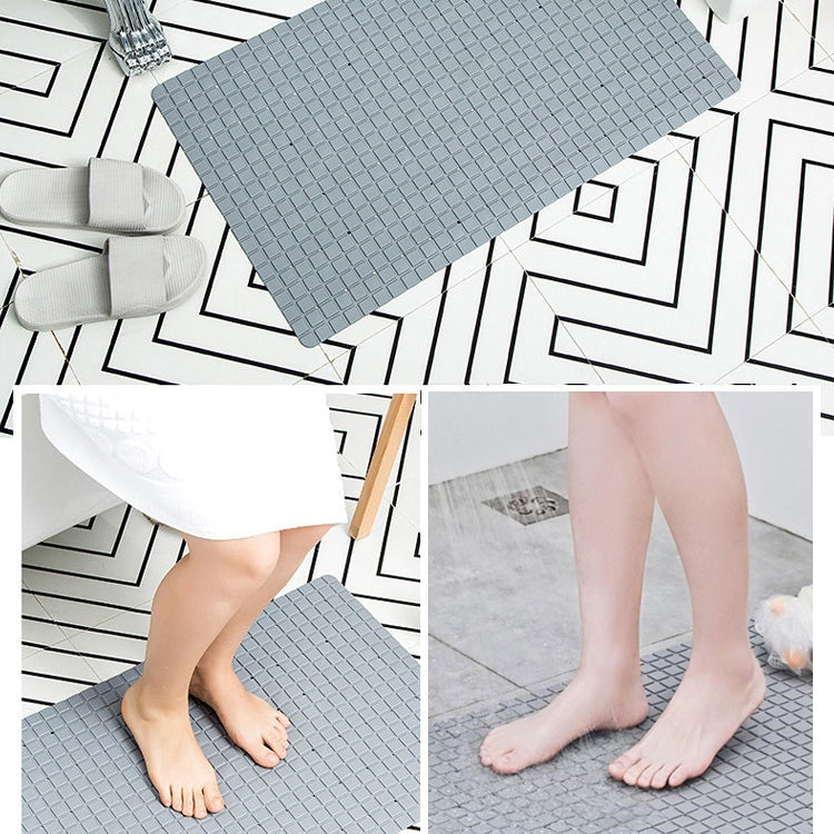 PVC Anti Slip Toilet Bathroom Suction Sucker Bath Mats Carpet, Size: 71x40CM
