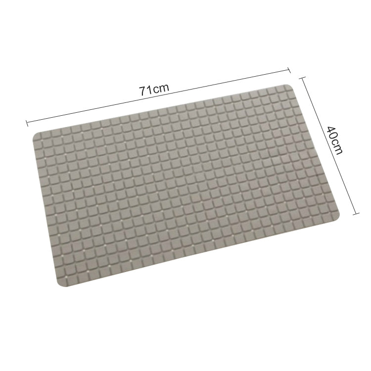 PVC Anti Slip Toilet Bathroom Suction Sucker Bath Mats Carpet, Size: 71x40CM
