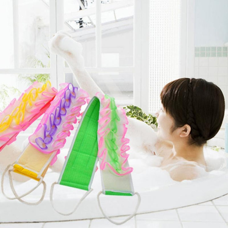 Long Bath Towel Dual-use Bath Flower Pull Back Bracelet Bath Towelï¼ŒRandom Color Deliver