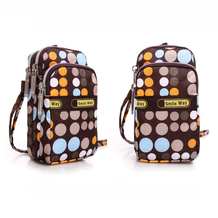 Lady Printing Zipper Shoulder Bag Mini Wrist Purse Coin Purse