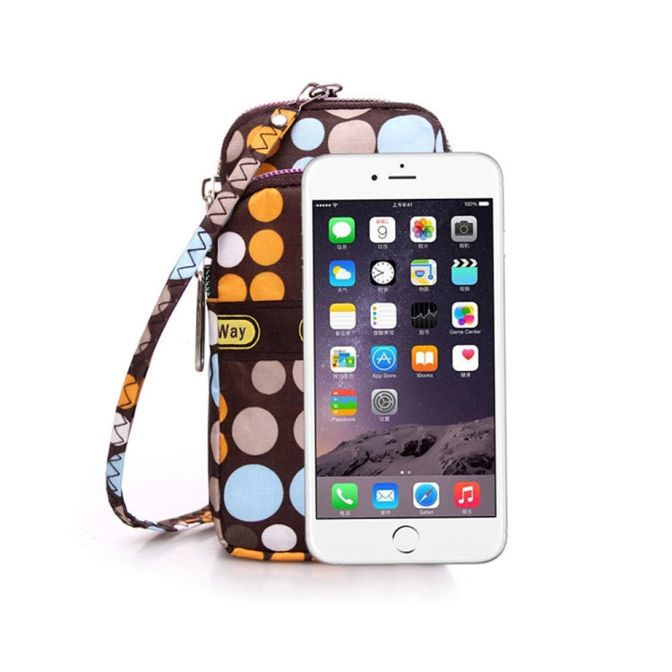 Lady Printing Zipper Shoulder Bag Mini Wrist Purse Coin Purse