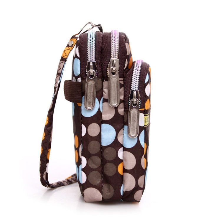 Lady Printing Zipper Shoulder Bag Mini Wrist Purse Coin Purse