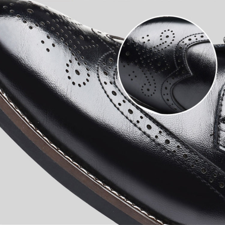 Breathable Mesh Face Hollow Low To Help Men Business Dress Shoes, Size:37
