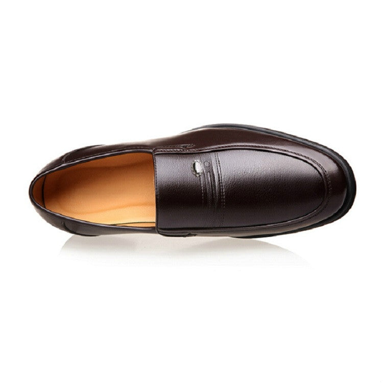 Autumn Men Business Leather Shoes for Middle-aged, Size:46