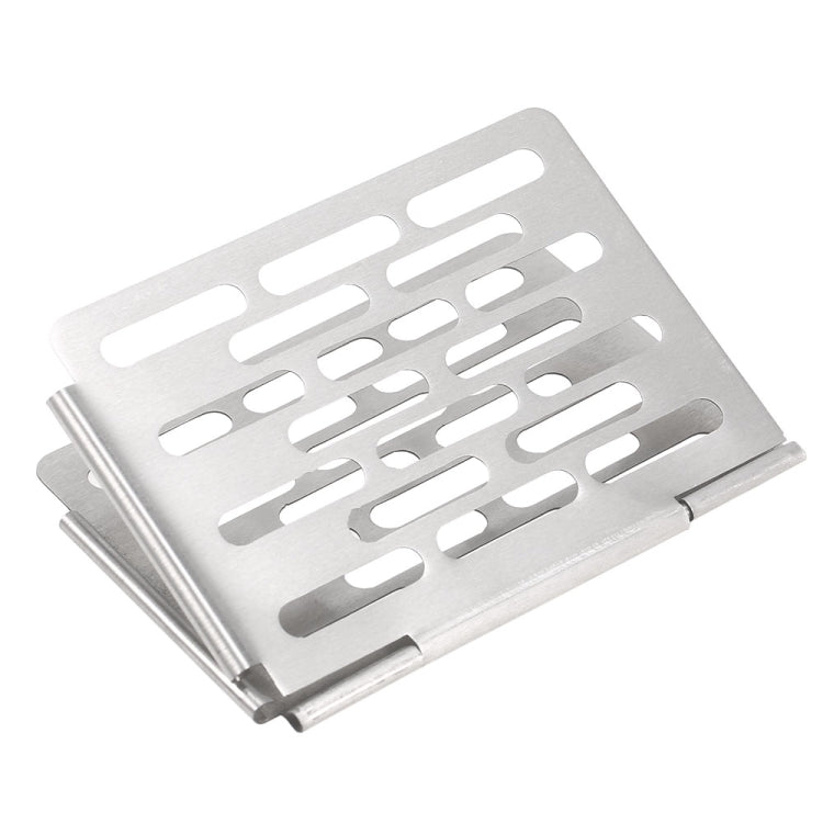 Stainless Steel Folding Barbecue Net  Portable BBQ Picnic Accessories, Size:S 15x10.3CM