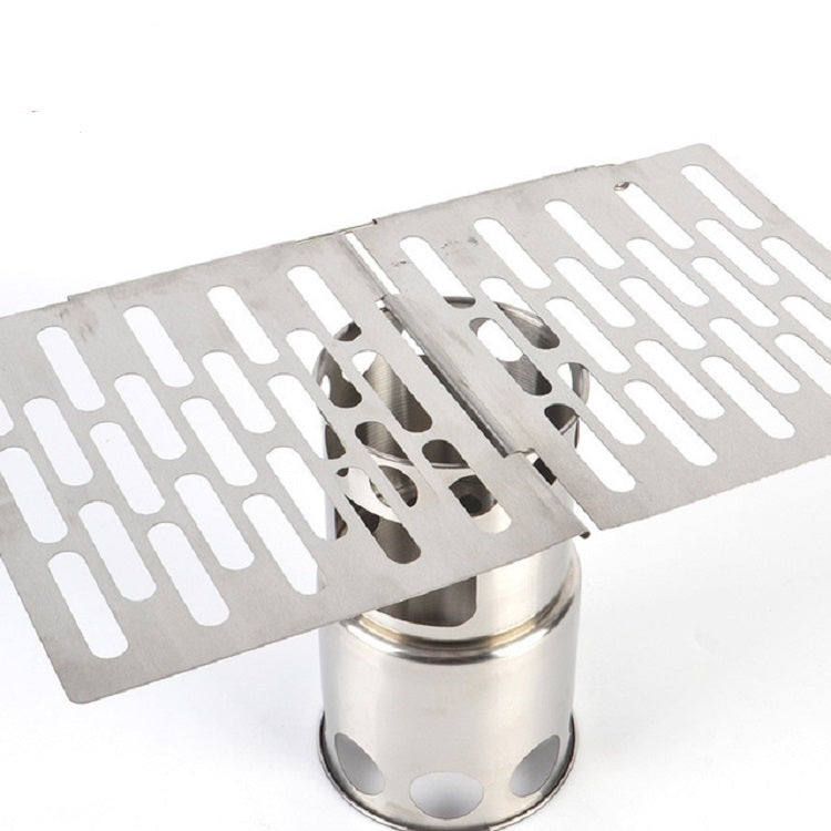 Stainless Steel Folding Barbecue Net  Portable BBQ Picnic Accessories, Size:M 22.6x15.8CM