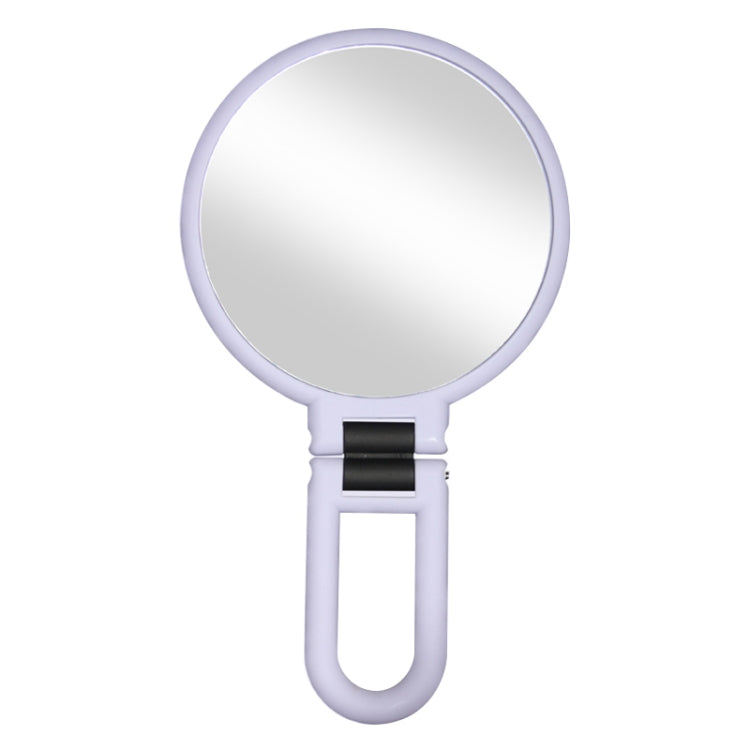 Portable Handheld Folding Adjustable Mount Magnifying Makeup Mirror, Size:2 Times