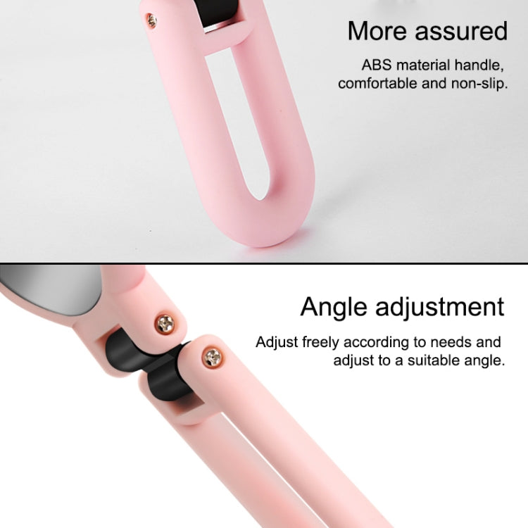 Portable Handheld Folding Adjustable Mount Magnifying Makeup Mirror, Size:2 Times