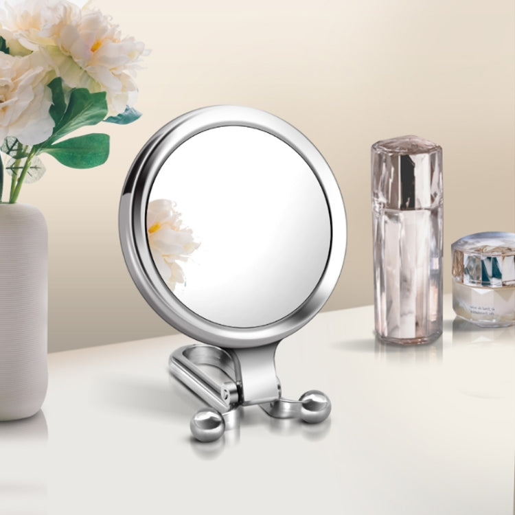 Portable Handheld Folding Adjustable Mount Magnifying Makeup Mirror, Size:2 Times