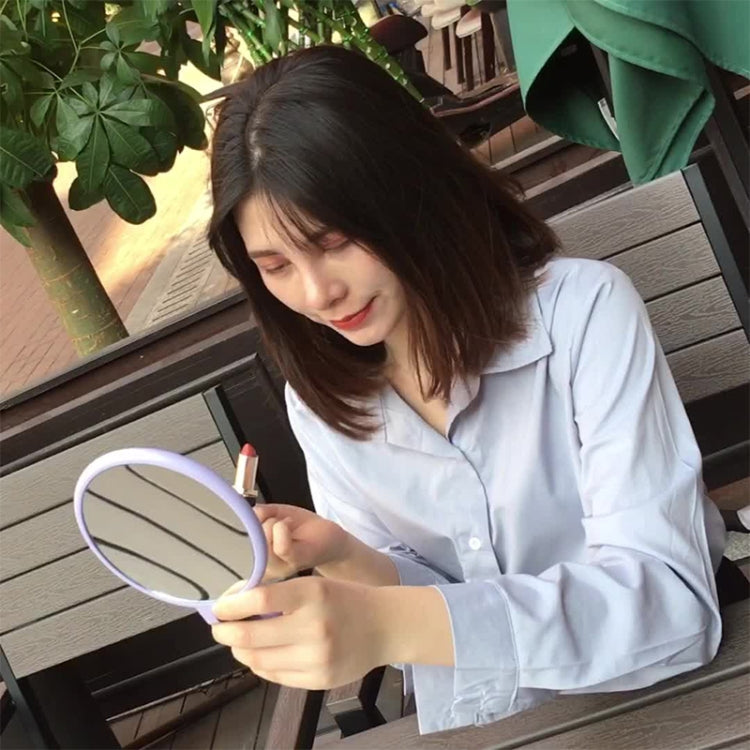 Portable Handheld Folding Adjustable Mount Magnifying Makeup Mirror, Size:2 Times