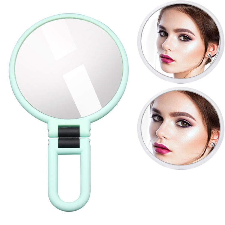 Portable Handheld Folding Adjustable Mount Magnifying Makeup Mirror, Size:2 Times