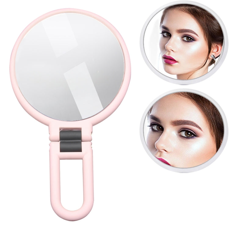 Portable Handheld Folding Adjustable Mount Magnifying Makeup Mirror, Size:10 Times