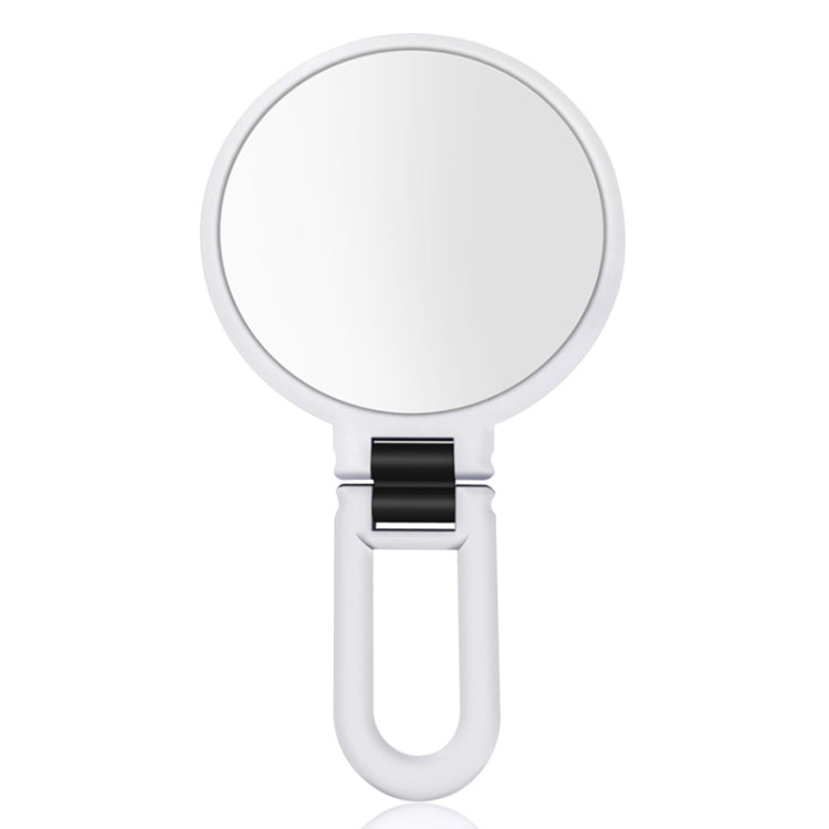 Portable Handheld Folding Adjustable Mount Magnifying Makeup Mirror, Size:10 Times