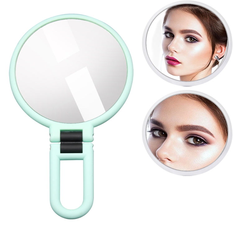 Portable Handheld Folding Adjustable Mount Magnifying Makeup Mirror, Size:15 Times