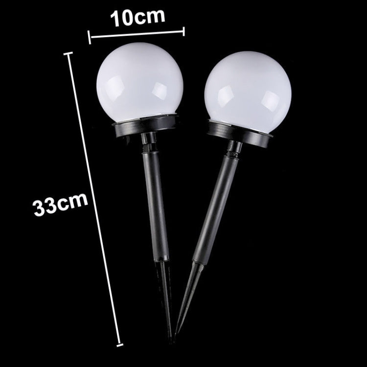 2 PCS Waterproof Outdoor Bulb Solar Ground Light Lawn Landscape Decoration(White Light)