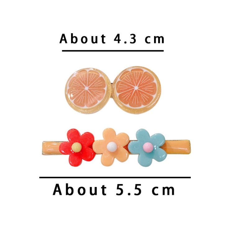 Cute Fruit Flowers Hairpins Kids Sweet Hair Accessories