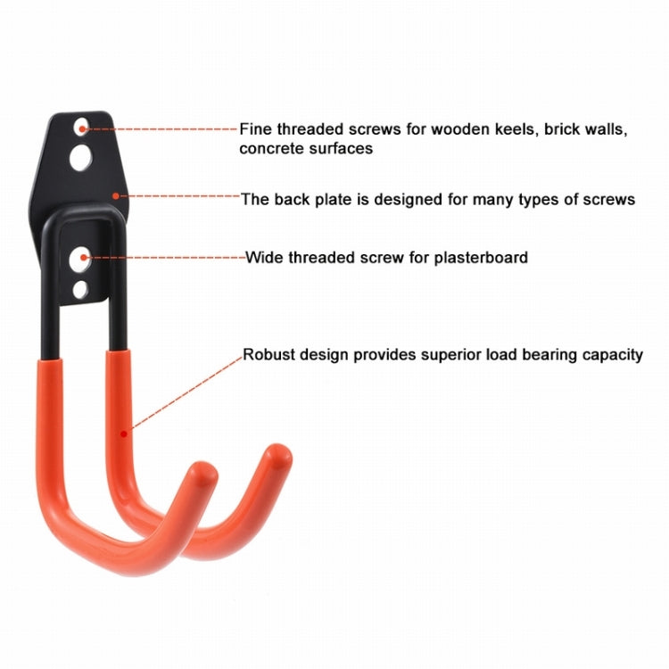 Storage Room Heavy Wall Mount Storage Rack Screw Installation Warehouse Tool Garden Hook