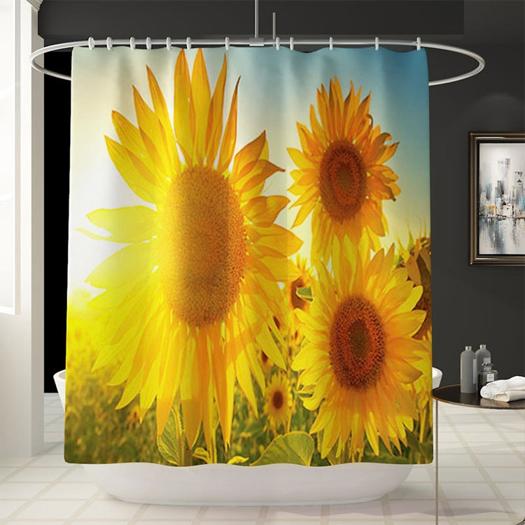 3D Digital Printing Thick Waterproof Polyester Shower Curtain, Size:180x180cm
