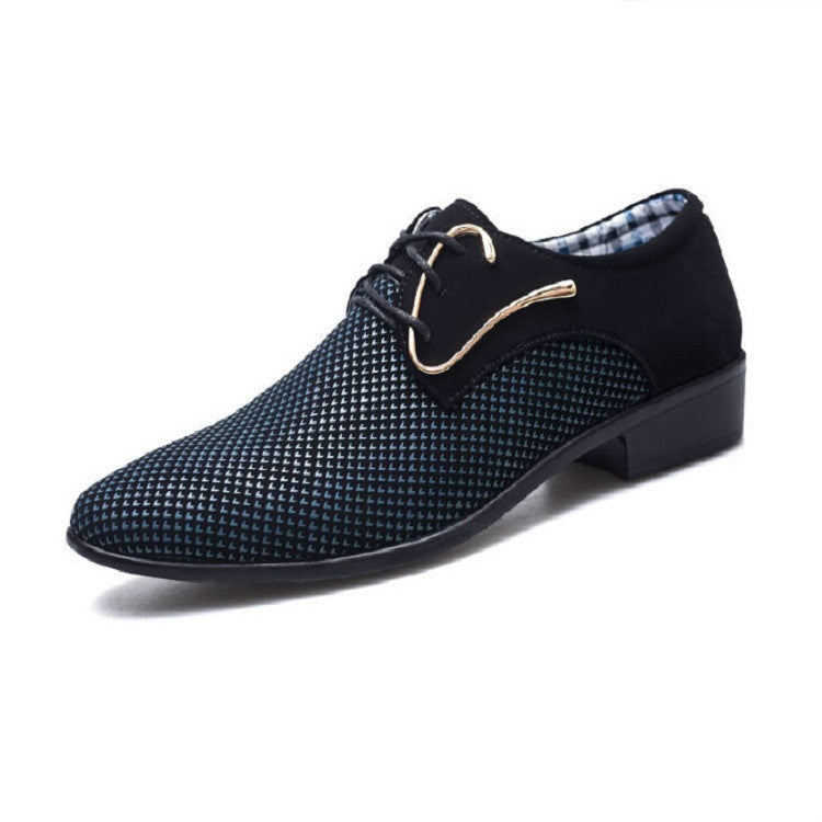 Men Pointed Shoes England Casual Men Shoes Fashion Leather Shoes, Size:41