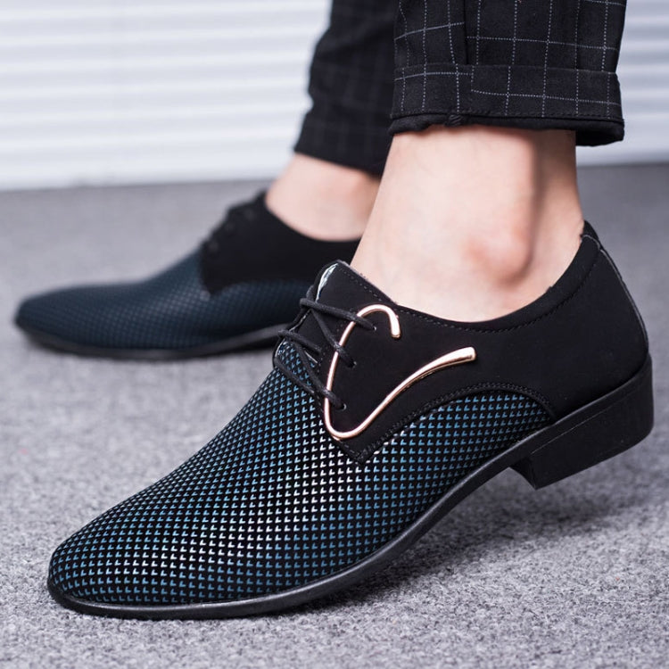 Men Pointed Shoes England Casual Men Shoes Fashion Leather Shoes, Size:41