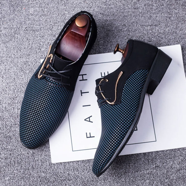 Men Pointed Shoes England Casual Men Shoes Fashion Leather Shoes, Size:41