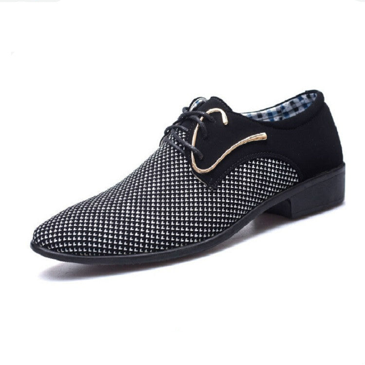 Men Pointed Shoes England Casual Men Shoes Fashion Leather Shoes, Size:42