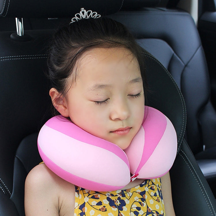2 PCS Travel Neck Pillow U-Shape For Car Headrest Air Cushion