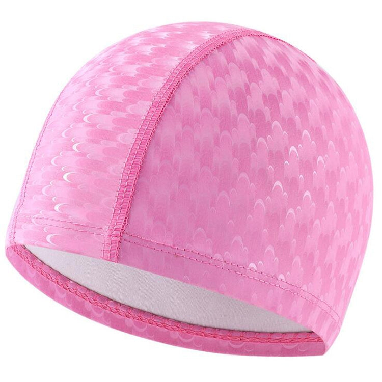 Adult Crescent PU Waterproof Comfortable Earmuff Swimming Cap