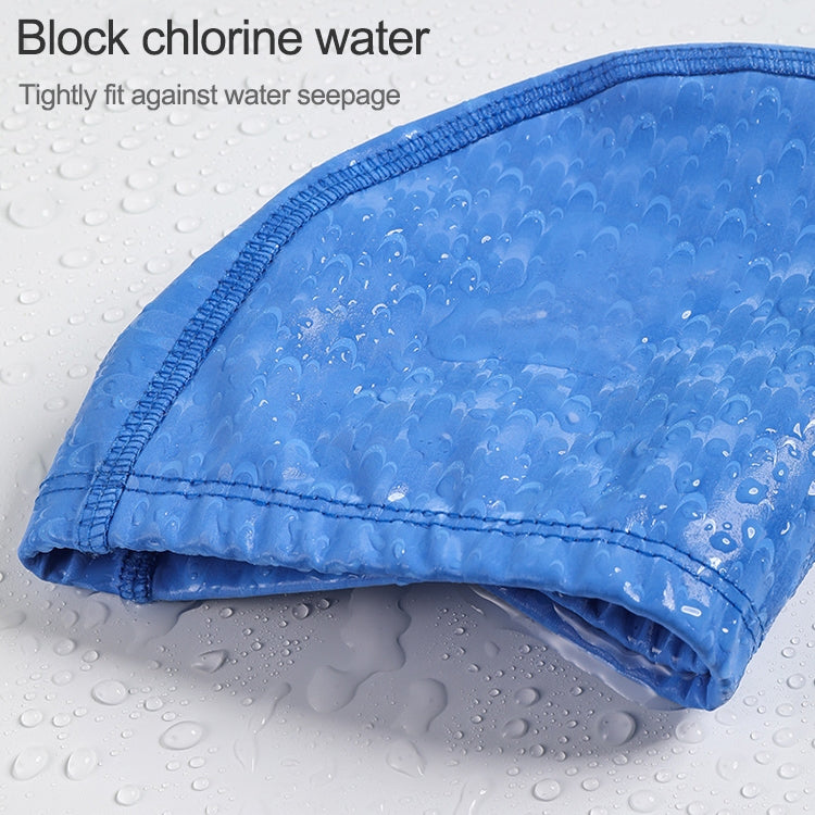 Adult Crescent PU Waterproof Comfortable Earmuff Swimming Cap