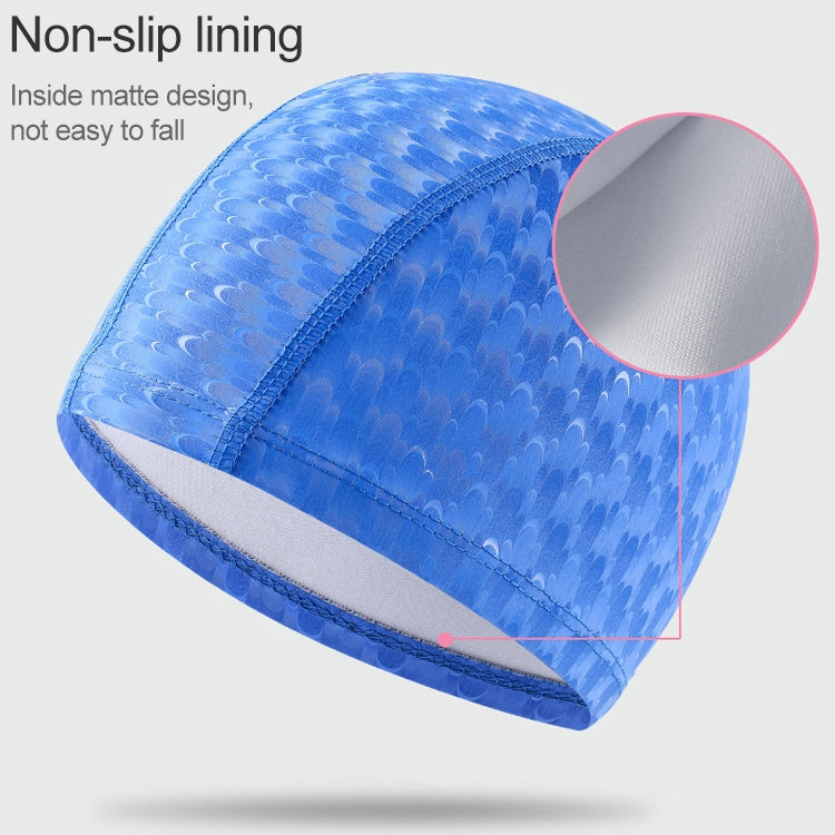 Adult Crescent PU Waterproof Comfortable Earmuff Swimming Cap