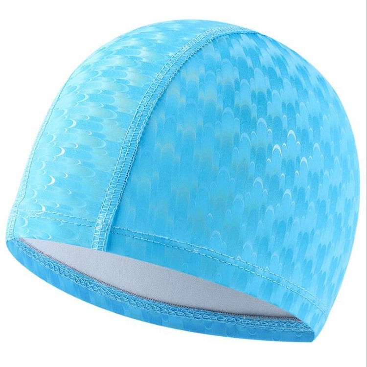 Adult Crescent PU Waterproof Comfortable Earmuff Swimming Cap