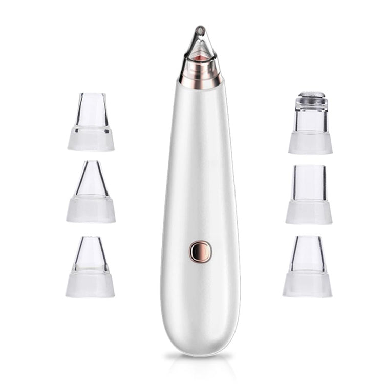 Electric Black Head Beauty Instrument Pore Cleaner Ceauty Care Tools, Specification:With 3 Tips(White)