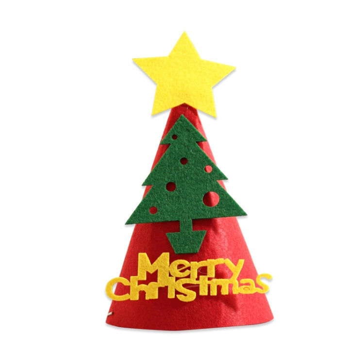 2 PCS DIY Children Handmade Christmas Gift Christmas Hat Stereo Christmas Tree Decorations Ornaments, Type:Christmas Tree