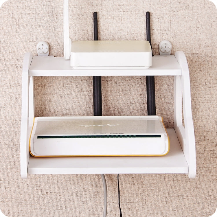 Car Style Wall Shelf Free Punching TV Top Box Rack Router Storage Rack, Size:22.5x21.5x14.8cm