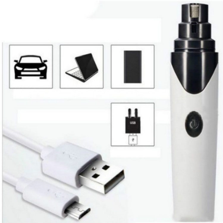 Pet Nail Polisher Cats and Dogs Clean Nails Electric Manicure, Style:PTw208 Black 1 Block Normal Edition