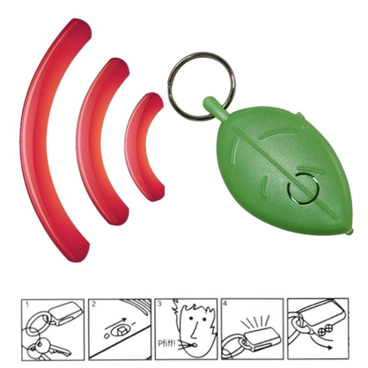 Leaf-shaped Intelligent Voice-controlled Anti-lost Device Whistle Key Finder with LED Light
