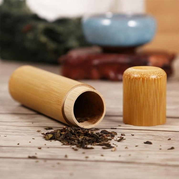 Bamboo Tea Cans Portable Tea Box Handmade Tea Tube