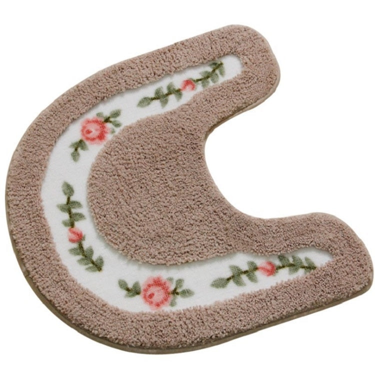 Pastoral Style Bathroom Toilet Non-Slip Mat Set