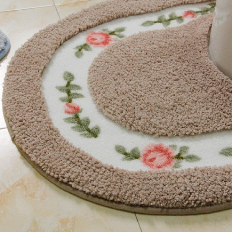 Pastoral Style Bathroom Toilet Non-Slip Mat Set